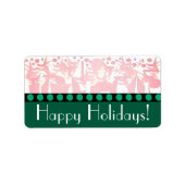 ÉTIQUETTE VACANCES ART DÉCO (Devant)