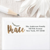 Étiquette Vacances botaniques Direction de la Paix Pine Rust (En situation)