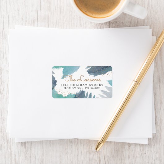 Étiquette Vacances Cerulean (En situation)