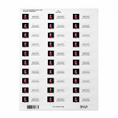 Étiquette Vacances de hockey (Feuille entière)