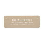 Étiquette Vacances de neige (Devant)