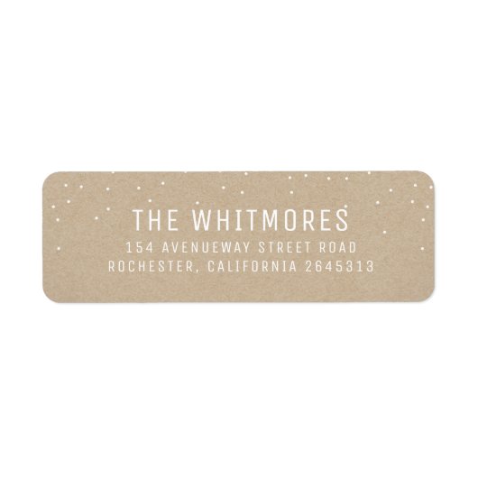 Étiquette Vacances de neige (Devant)