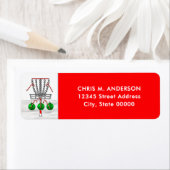 Étiquette Vacances de Noël de Disk Golf (En situation)