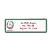 Étiquette Vacances de Noël personnalisées (Devant)