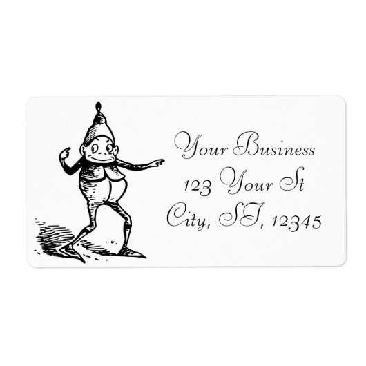 Étiquette Vacances d'hiver Elf Gnome Thunder_Cove (Devant)