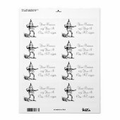 Étiquette Vacances d'hiver Elf Gnome Thunder_Cove (Feuille entière)