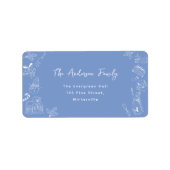 Étiquette Vacances hivernales à main (Devant)