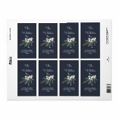 Étiquette Vacances Noël Retour Adresse (Feuille entière)