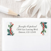 Étiquette Vacances Verdure Aquarelle Botanique (En situation)