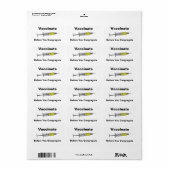 Étiquette Vacciner avant votre congrégation (Feuille entière)