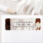 Étiquette Vache blanche Brown (En situation)