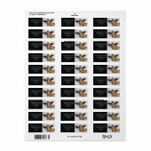 Étiquette Vache laitière Red Holstein jolie ferme Adresse de (Feuille entière)