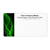 Étiquette Vague verte (Devant)