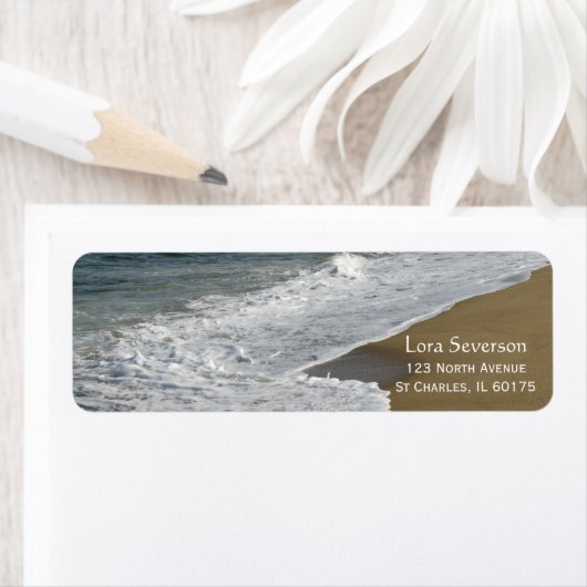 Étiquette Vagues sur la plage (En situation)