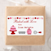 Étiquette Valentine Baking (En situation)