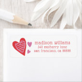 Étiquette Valentine Chic Motif (En situation)