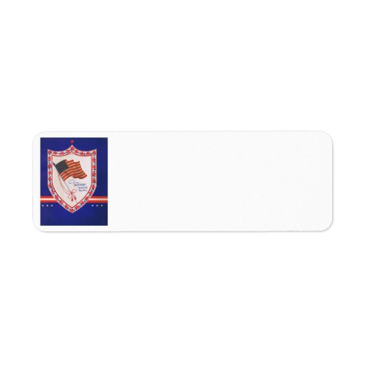 Étiquette Valentine militaire vintage (Devant)