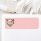 Étiquette Valentine vintage (En situation)