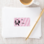 Étiquette Valentine - Vizsla Silhouette - Reagan (En situation)