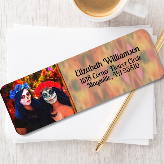 Étiquette Vallarta Catrinas Fleurs & Bougies 1718 Adresse