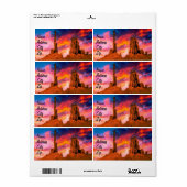 Étiquette Vallée du Monument (Feuille entière)