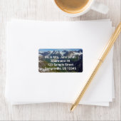 Étiquette Vallée sculptée par les glaciers de l'Alaska (En situation)