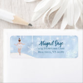 Étiquette Valse des flocons de neige Ballet Nutcracker Adres (En situation)