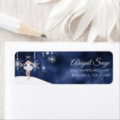 Étiquette Valse des flocons de neige Ballet Nutcracker Adres (En situation)