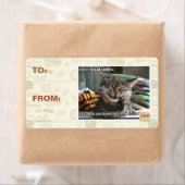 Étiquette vampire chat sourit (En situation)