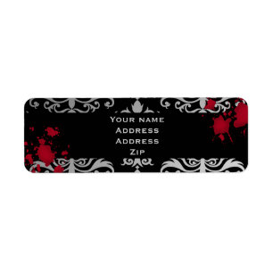 Étiquette Vampire Halloween mariage