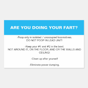 Etiquette van de locomotiefbadkamer rechthoekige sticker