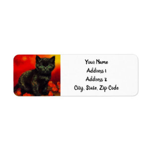 Étiquette Van Gogh Black Kitten