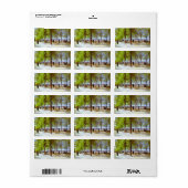 Étiquette Van Gogh - Terrasse dans le jardin du Luxembourg (Feuille entière)