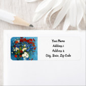 Étiquette Van Gogh Vase avec Cornflowers et Poppies (En situation)