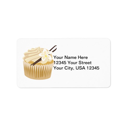 Étiquette Vanilla Cupcake (Devant)