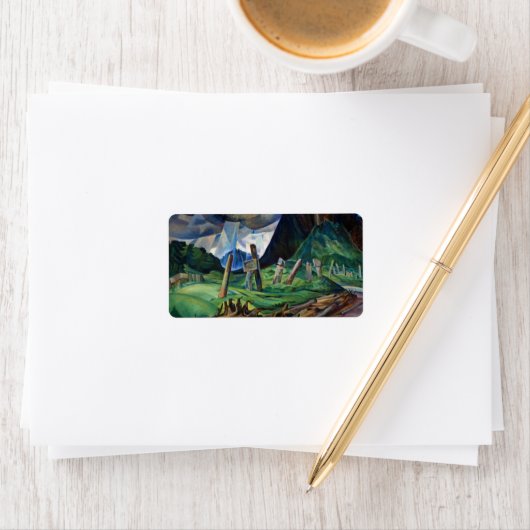 Étiquette Vanquished, 1930 par Emily Carr (En situation)