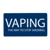 Étiquette Vaping (Devant)