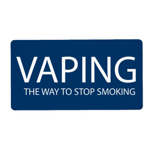 Étiquette Vaping (Devant)