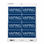 Étiquette Vaping (Feuille entière)