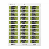 Étiquette Veau de bébé noir (Feuille entière)