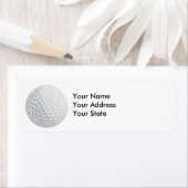 Étiquette vecteur balle de golf (En situation)