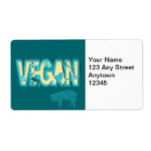 Étiquette Vegan paper (Devant)