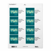 Étiquette Vegan paper (Feuille entière)