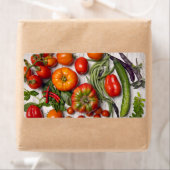 Étiquette Vegetable and Herb Harvest (En situation)