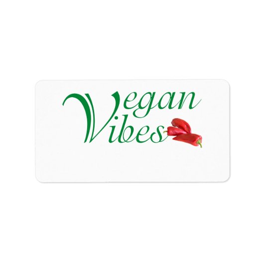 Étiquette Végétal (Devant)