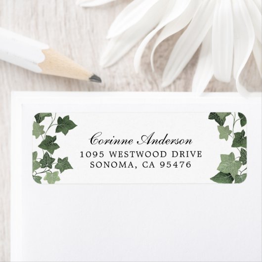 Étiquette Végétation Libre Moderne Organique (En situation)