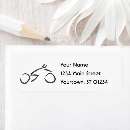 Étiquette Vélo art swash (En situation)