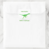 Étiquette Velociraptor dinosaure (Sac)