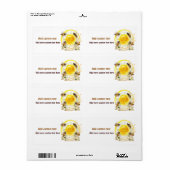 Étiquette Vendeur de miel Apiariste apiculteur (Feuille entière)