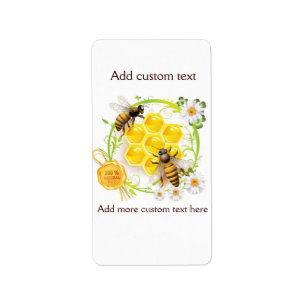 Étiquette Vendeur de miel Apiariste apiculteur